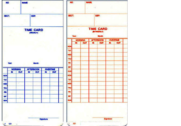 Compumatic Time Cards
